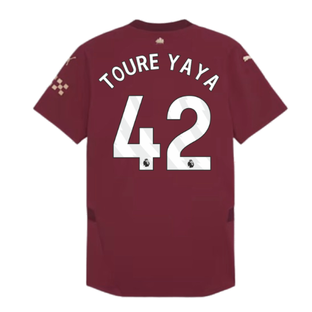 2024-2025 Man City Third Authentic Shirt w/packaging (Toure Yaya 42)