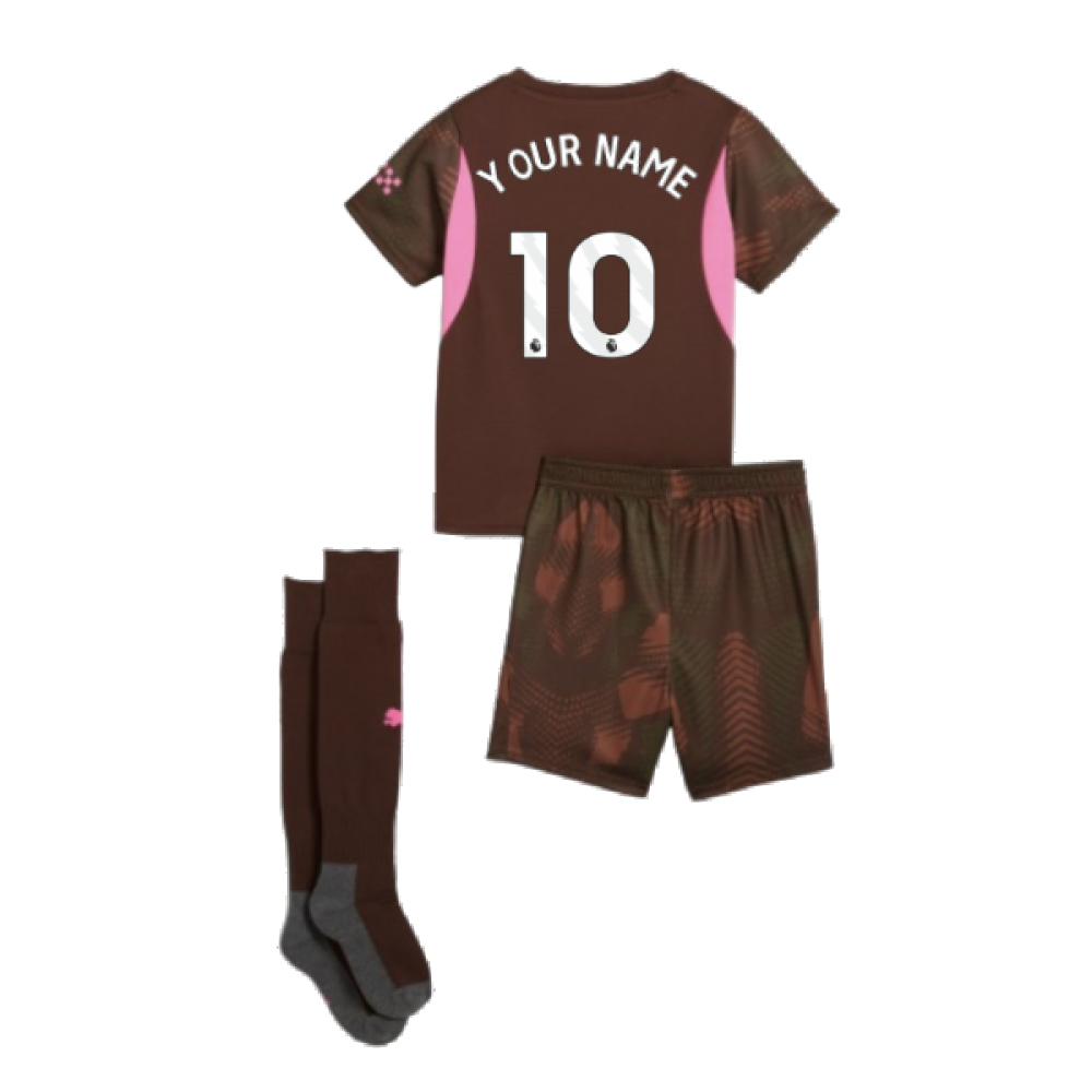 2024-2025 Man City Third Goalkeeper Mini Kit (Your Name)