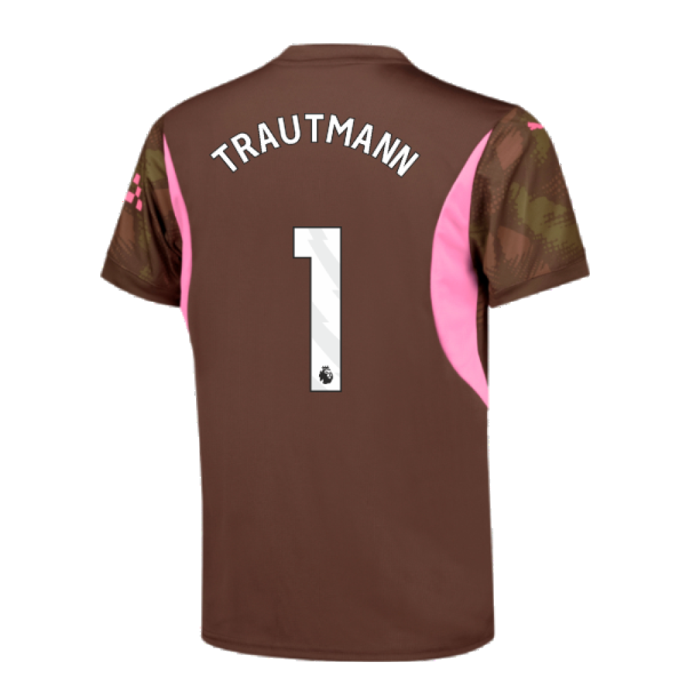 2024-2025 Man City Third Goalkeeper Shirt (Espresso Brown) - Kids (Trautmann 1)