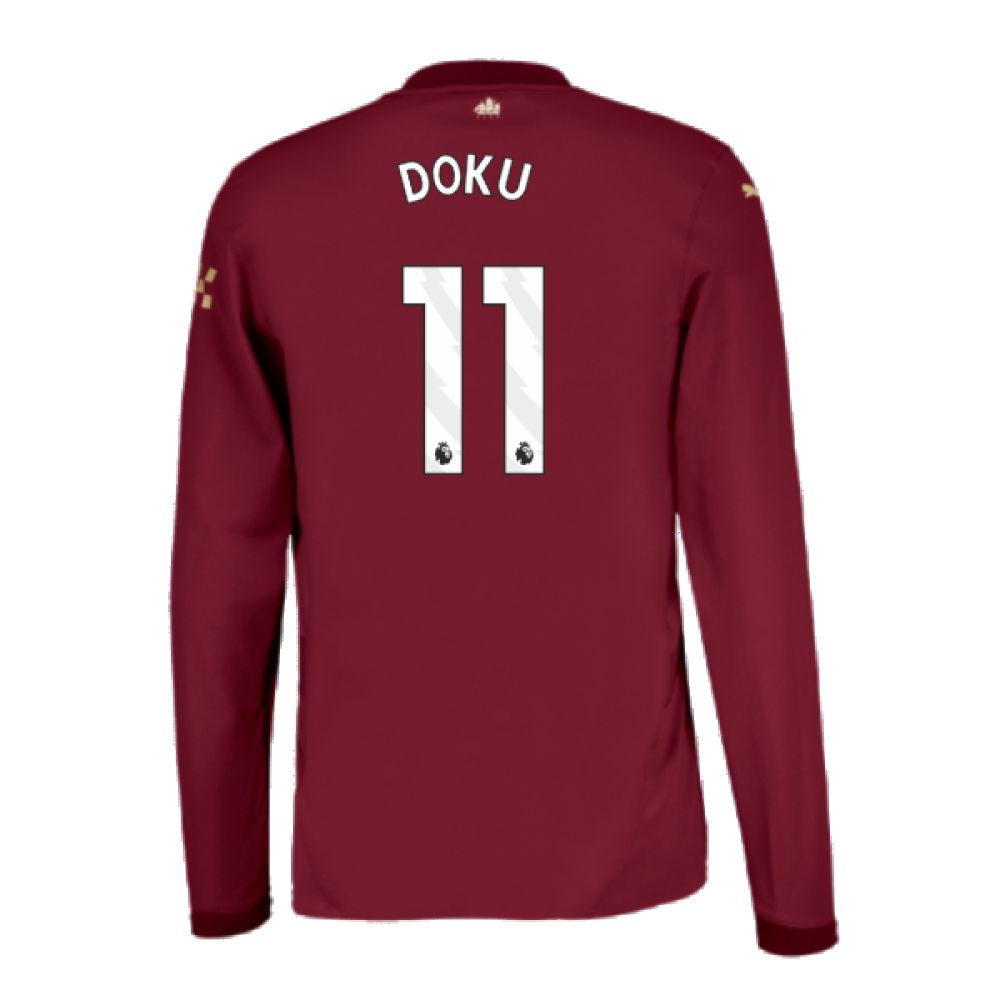 2024-2025 Man City Third Long Sleeve Authentic Shirt (Doku 11)