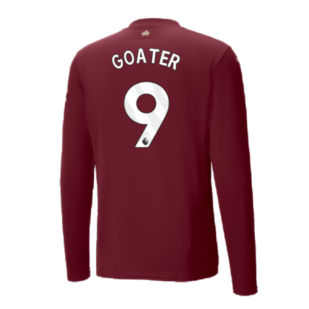 2024-2025 Man City Third Long Sleeve Shirt (Goater 9)