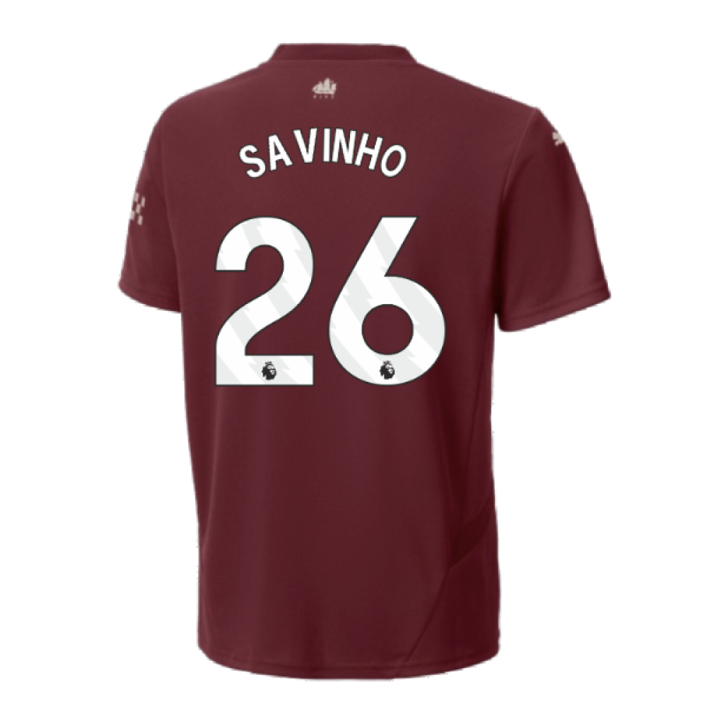 2024-2025 Man City Third Shirt (Kids) (Savinho 26)