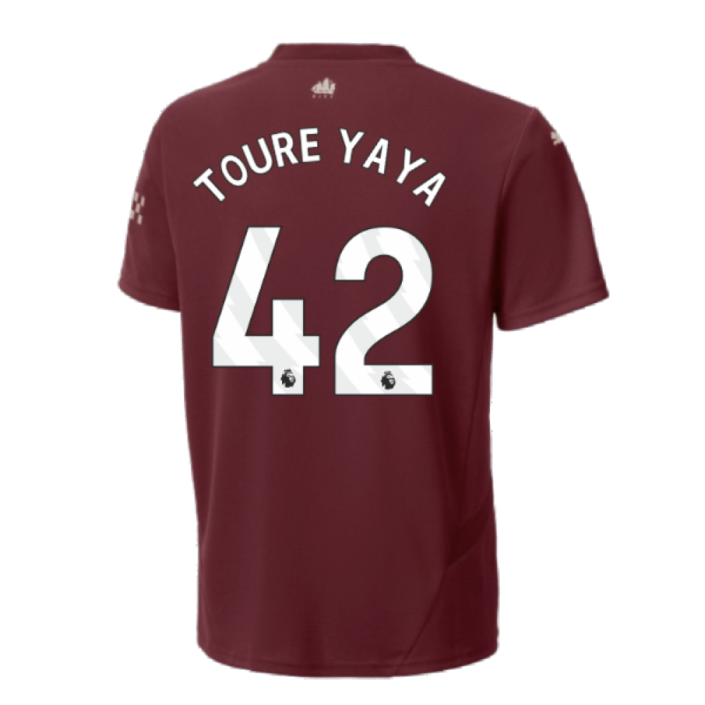 2024-2025 Man City Third Shirt (Kids) (Toure Yaya 42)