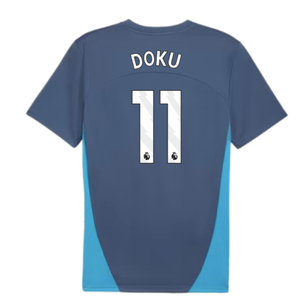 2024-2025 Man City Training Shirt (Inky Blue) (Doku 11)