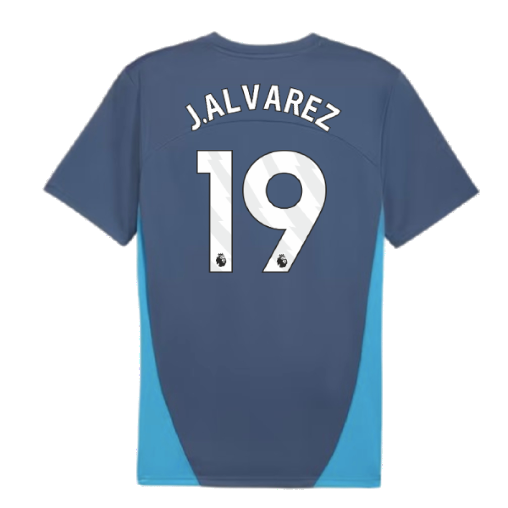 2024-2025 Man City Training Shirt (Inky Blue) (J.Alvarez 19)