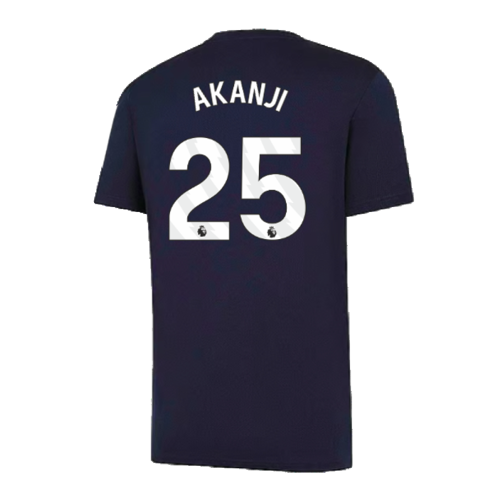 2024-2025 Man City Training Shirt (Inky Blue) - Kids (Akanji 25)