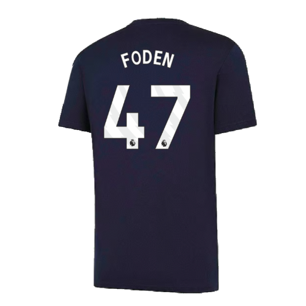 2024-2025 Man City Training Shirt (Inky Blue) - Kids (Foden 47)