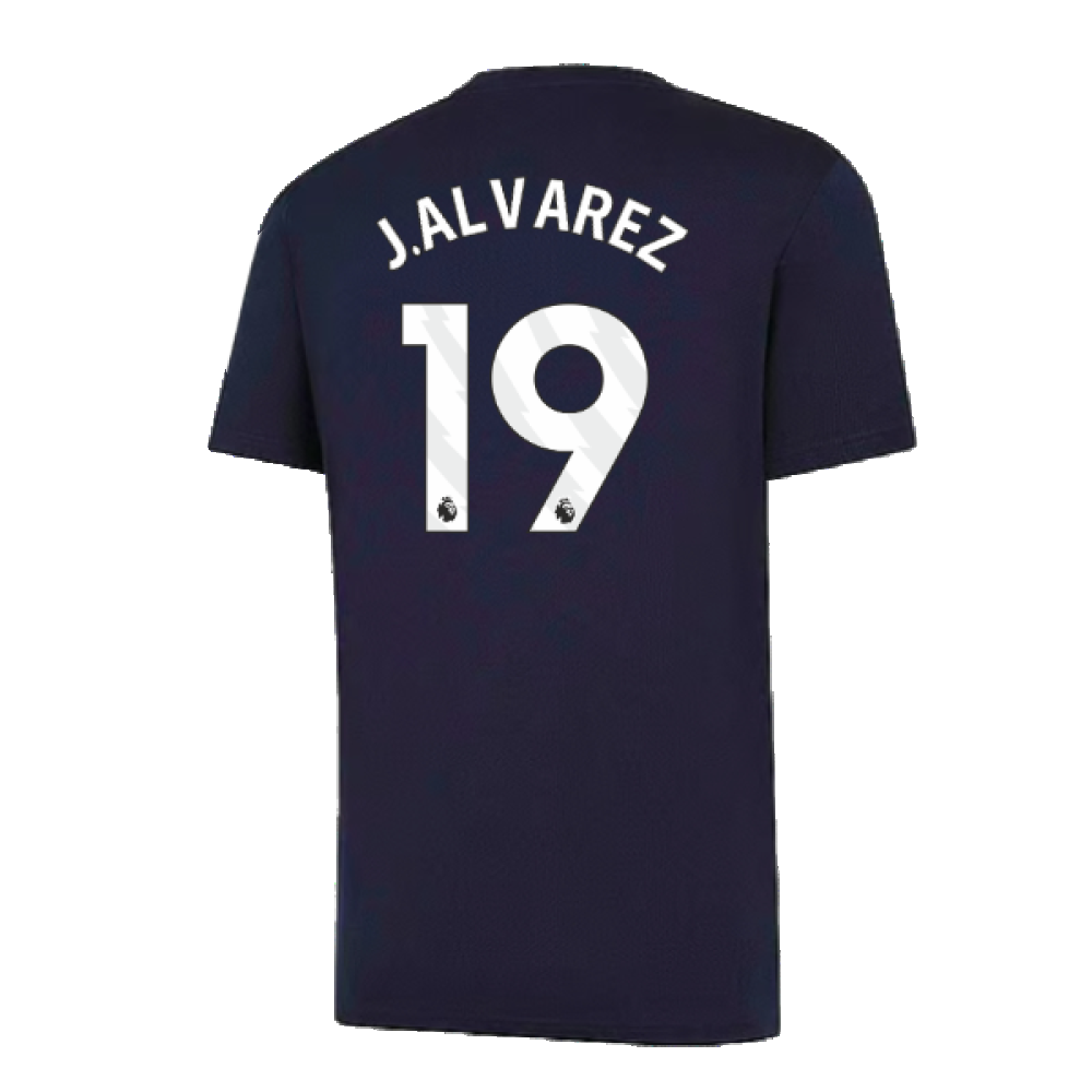 2024-2025 Man City Training Shirt (Inky Blue) - Kids (J.Alvarez 19)