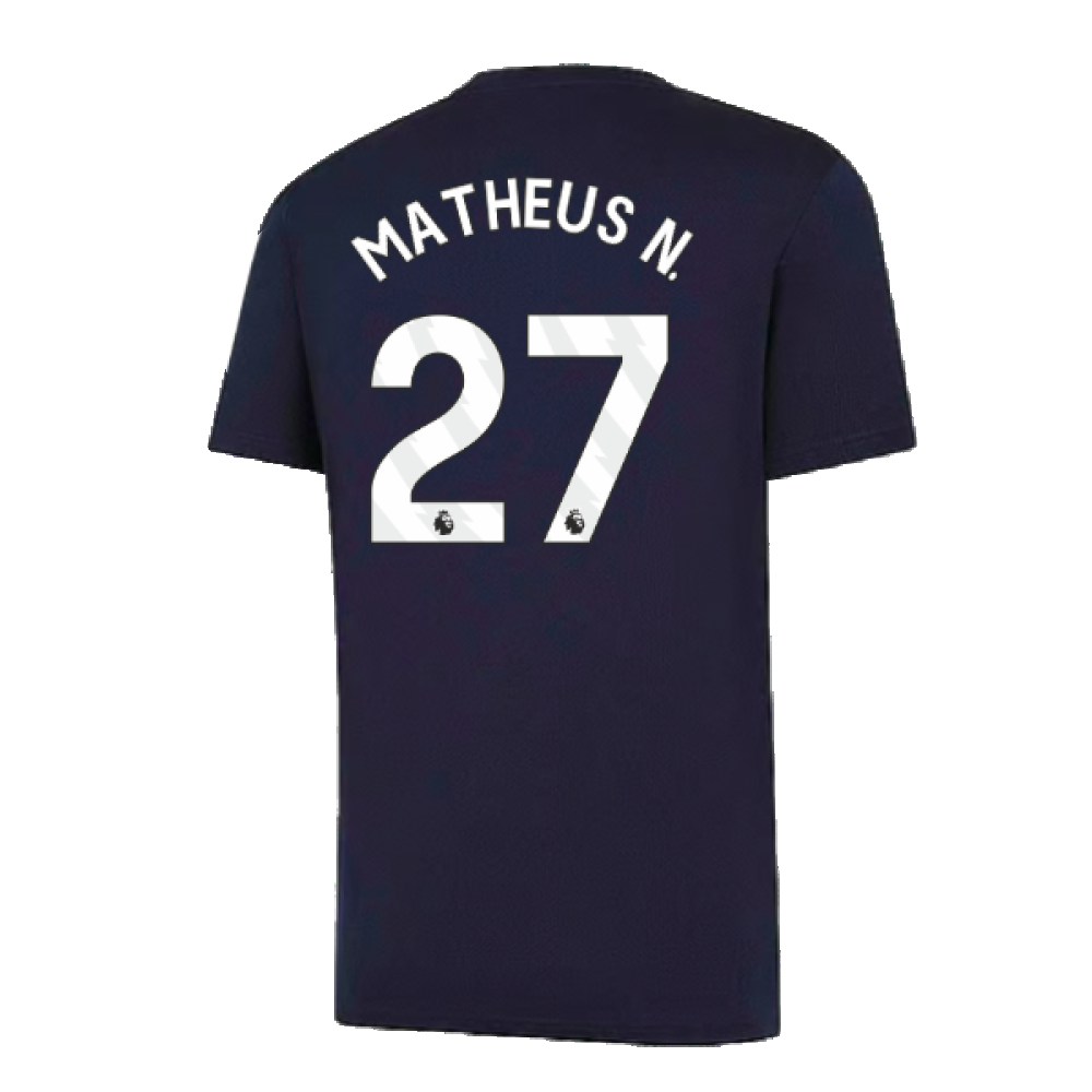 2024-2025 Man City Training Shirt (Inky Blue) - Kids (Matheus N. 27)