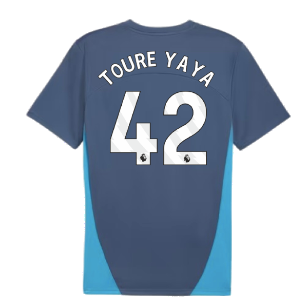 2024-2025 Man City Training Shirt (Inky Blue) (Toure Yaya 42)