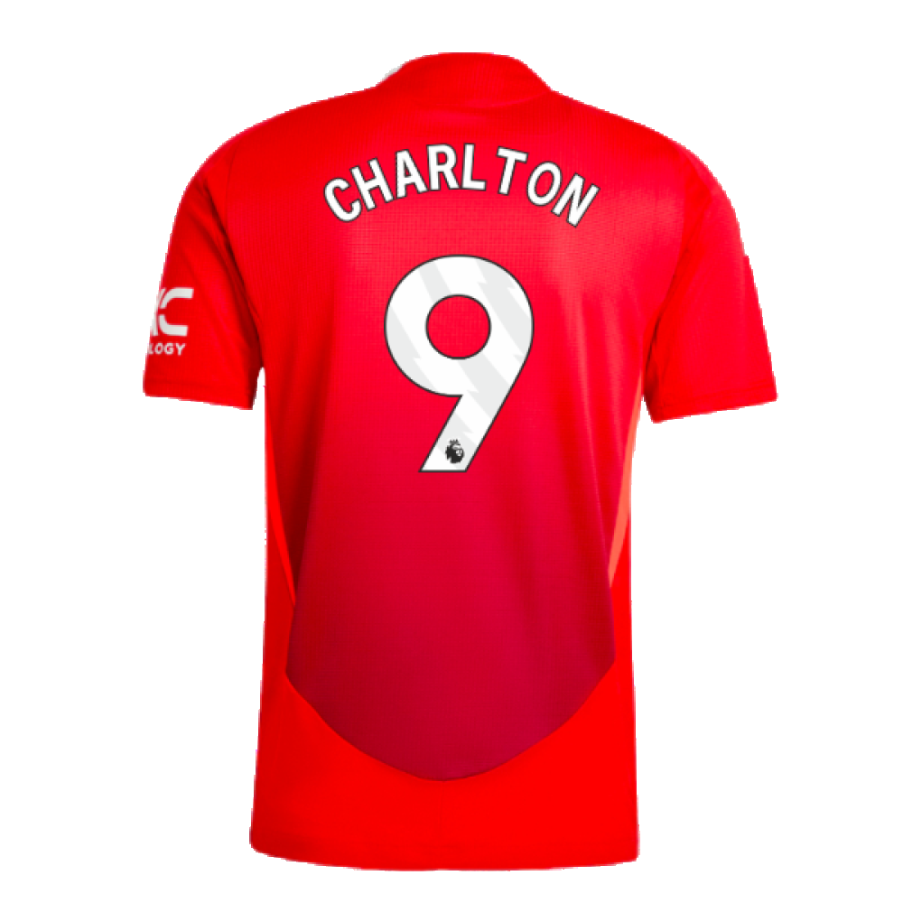 2024-2025 Man Utd Authentic Home Shirt (Charlton 9)