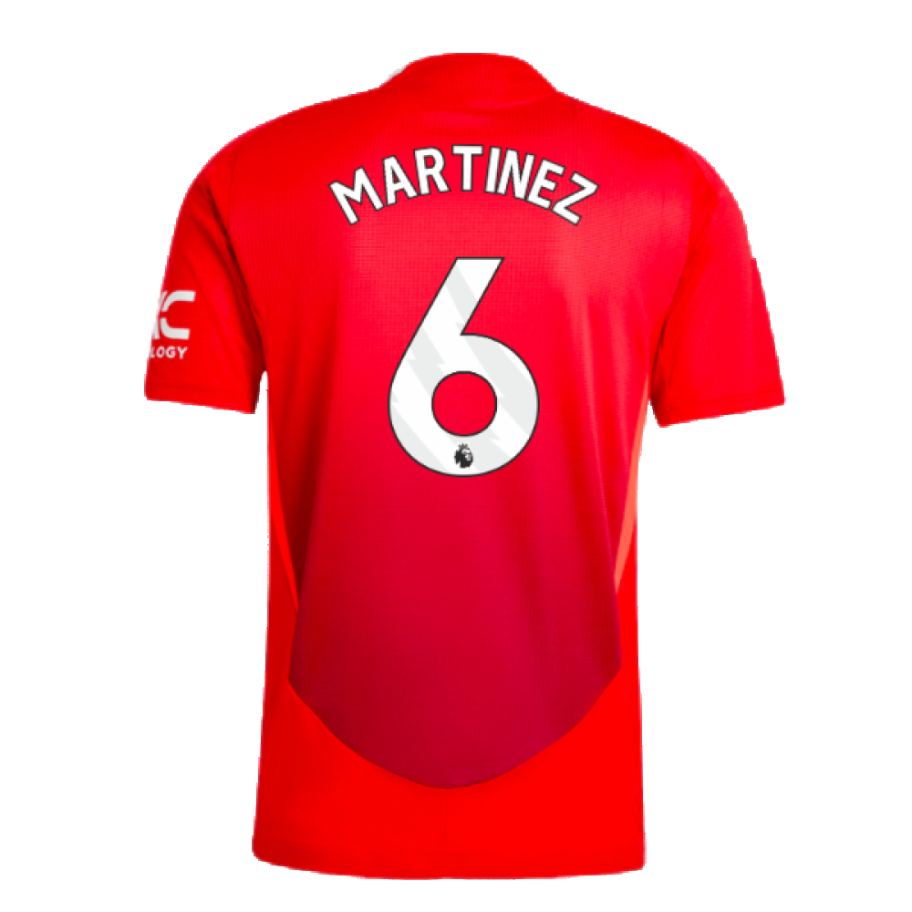 2024-2025 Man Utd Authentic Home Shirt (Martinez 6)