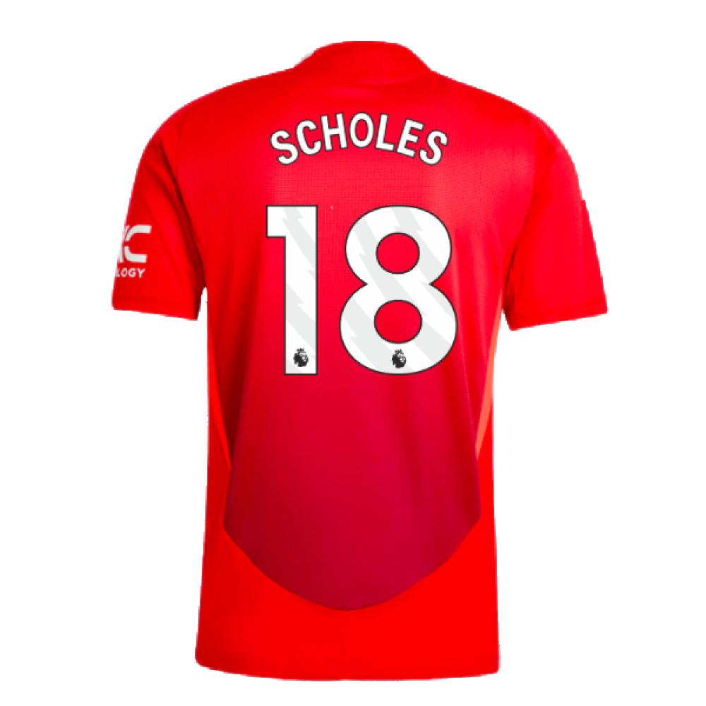 2024-2025 Man Utd Authentic Home Shirt (Scholes 18)