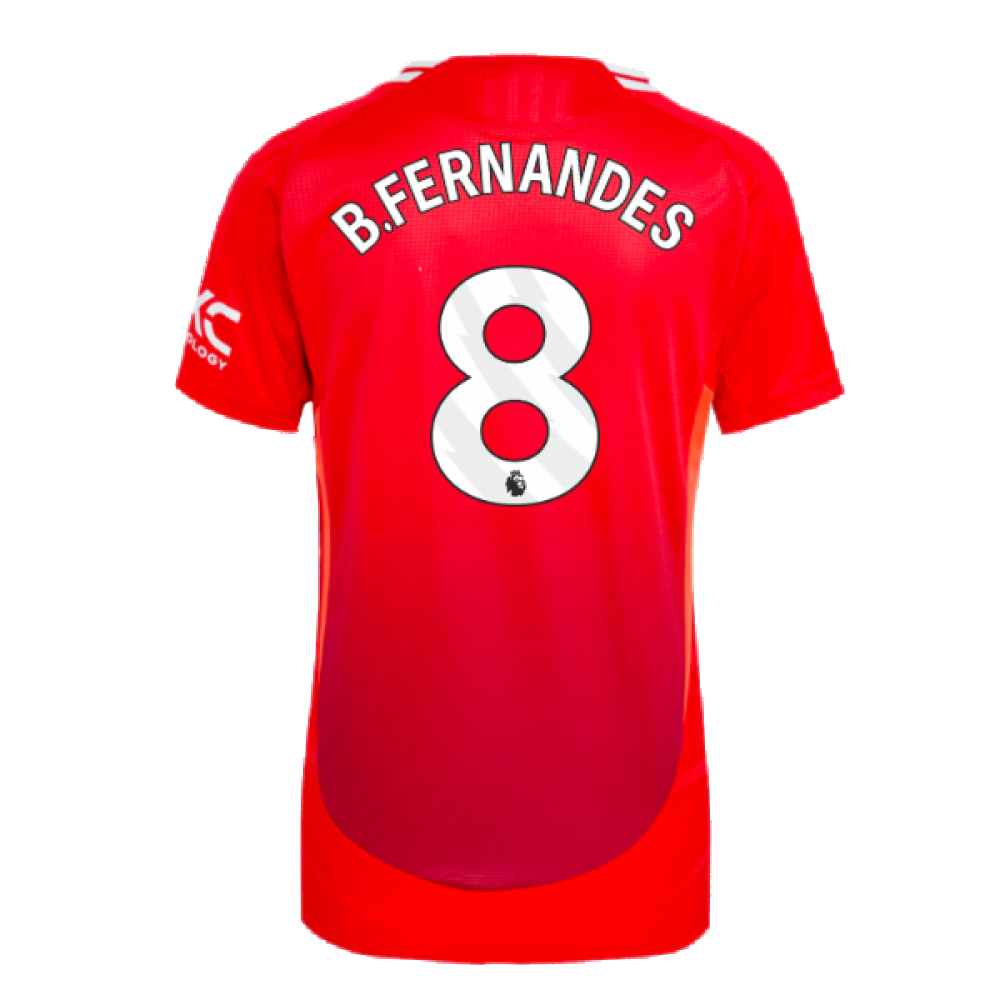 2024-2025 Man Utd Authentic Home Shirt (Womens) (B.Fernandes 8)