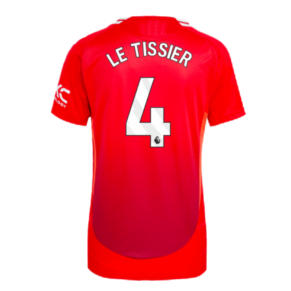 2024-2025 Man Utd Authentic Home Shirt (Womens) (Le Tissier 4)