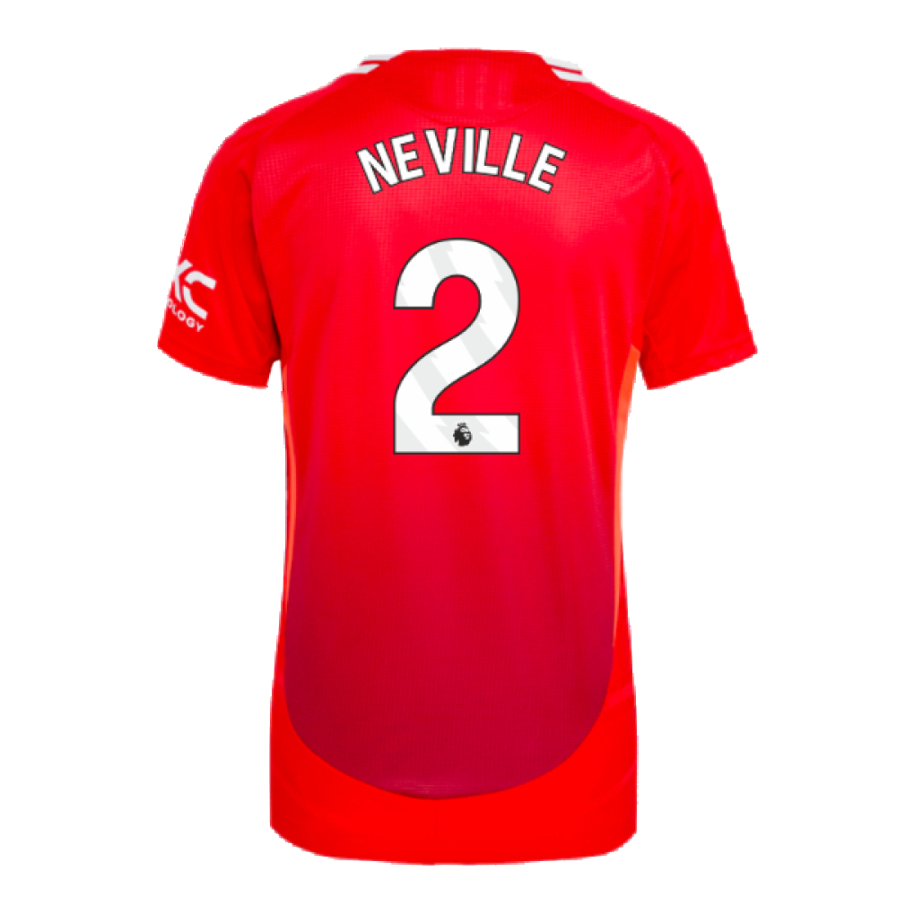 2024-2025 Man Utd Authentic Home Shirt (Womens) (Neville 2)