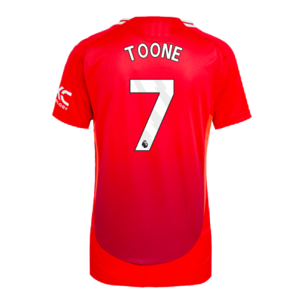 2024-2025 Man Utd Authentic Home Shirt (Womens) (Toone 7)