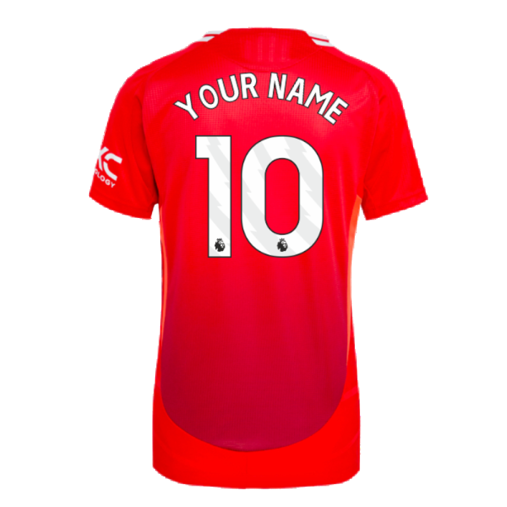 2024-2025 Man Utd Authentic Home Shirt (Womens) (Your Name)