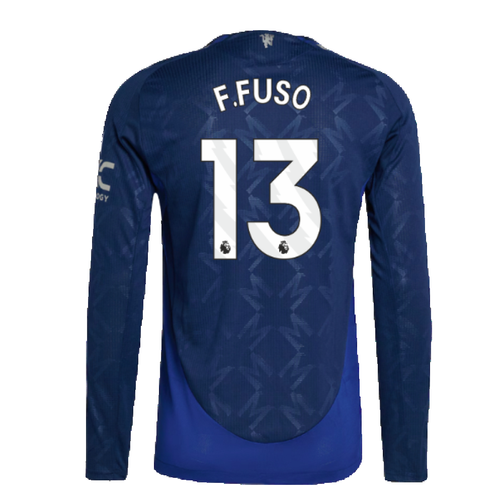 2024-2025 Man Utd Authentic Long Sleeve Away Shirt (F.Fuso 13)