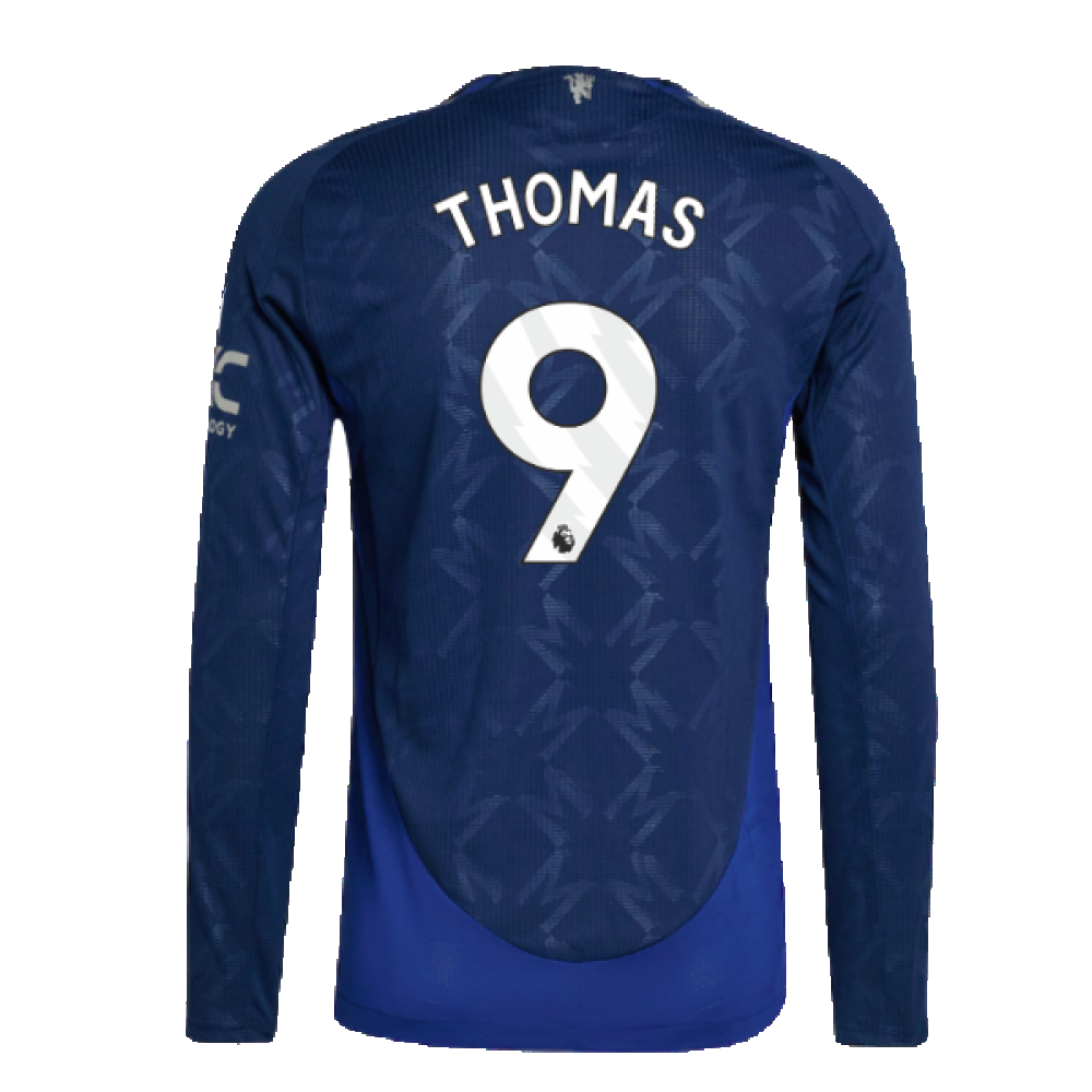 2024-2025 Man Utd Authentic Long Sleeve Away Shirt (Thomas 9)