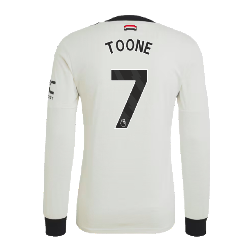 2024-2025 Man Utd Authentic Long Sleeve Third Shirt (Toone 7)