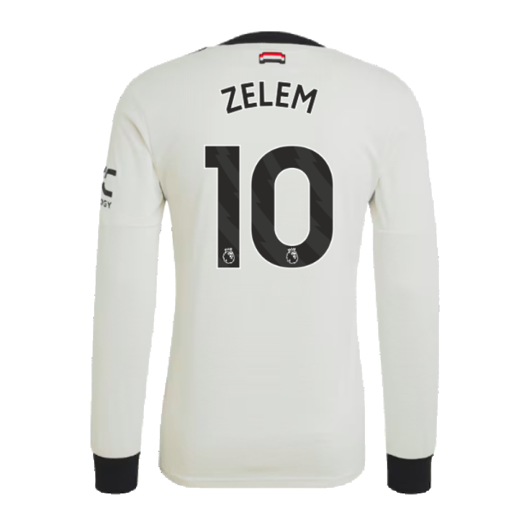 2024-2025 Man Utd Authentic Long Sleeve Third Shirt (Zelem 10)