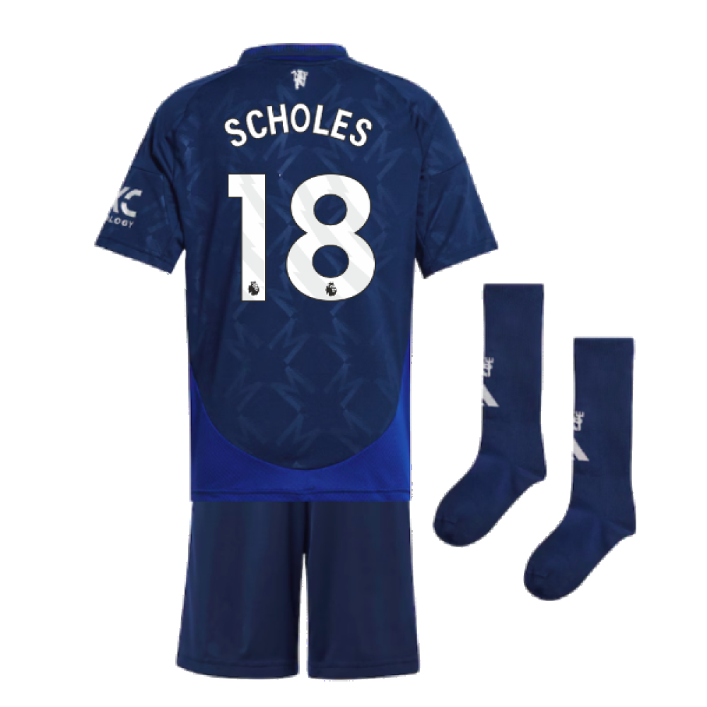 2024-2025 Man Utd Away Mini Kit (Scholes 18)