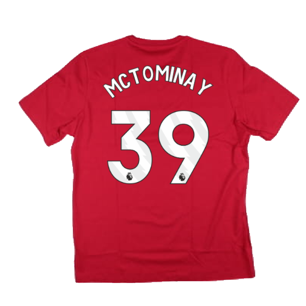 2024-2025 Man Utd DNA Graphic Tee (Red) (McTominay 39)