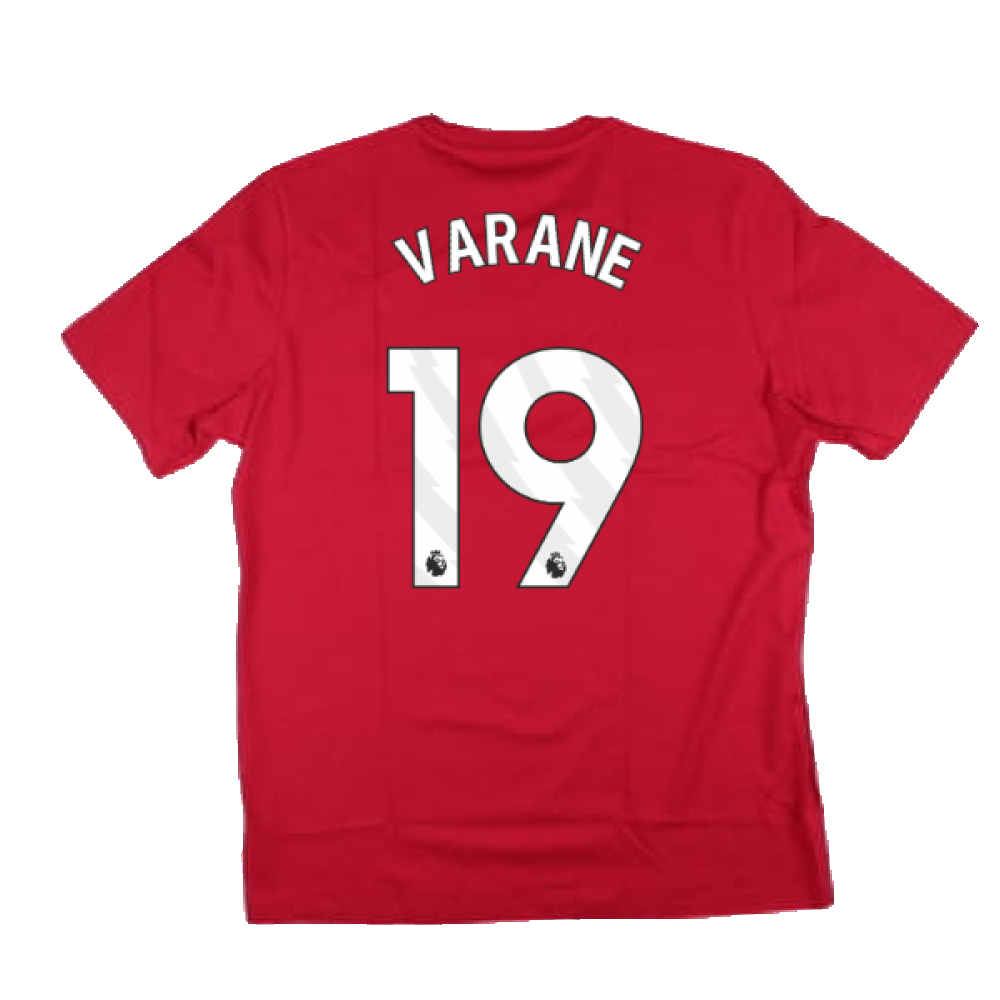 2024-2025 Man Utd DNA Graphic Tee (Red) (Varane 19)