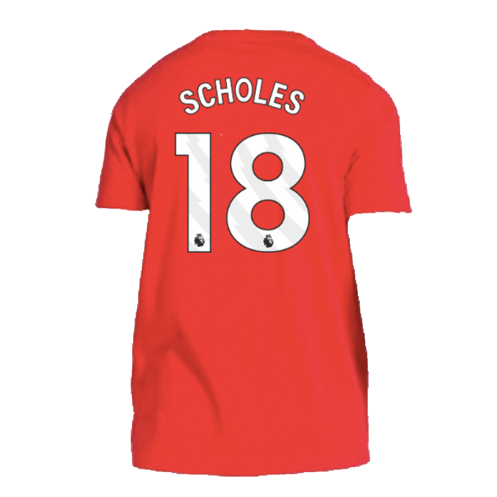 2024-2025 Man Utd DNA Tee (Red) (Scholes 18)