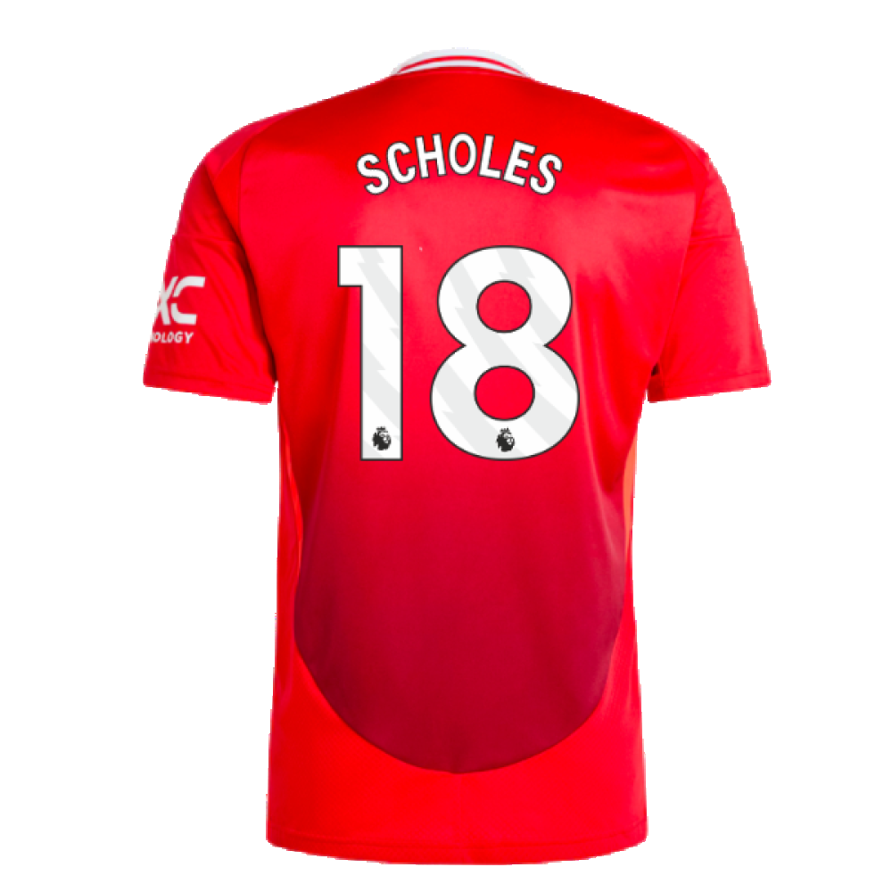 2024-2025 Man Utd Home Shirt (Scholes 18)