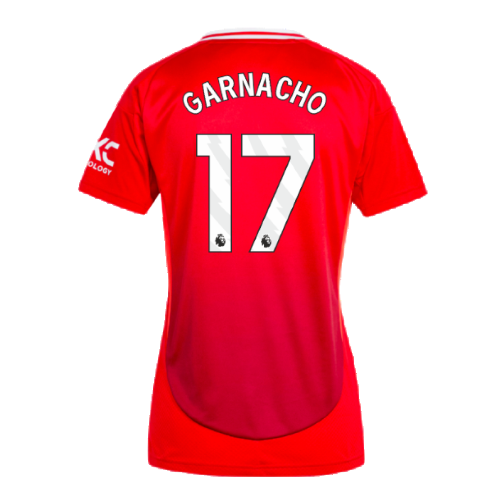 2024-2025 Man Utd Home Shirt (Womens) (Garnacho 17)