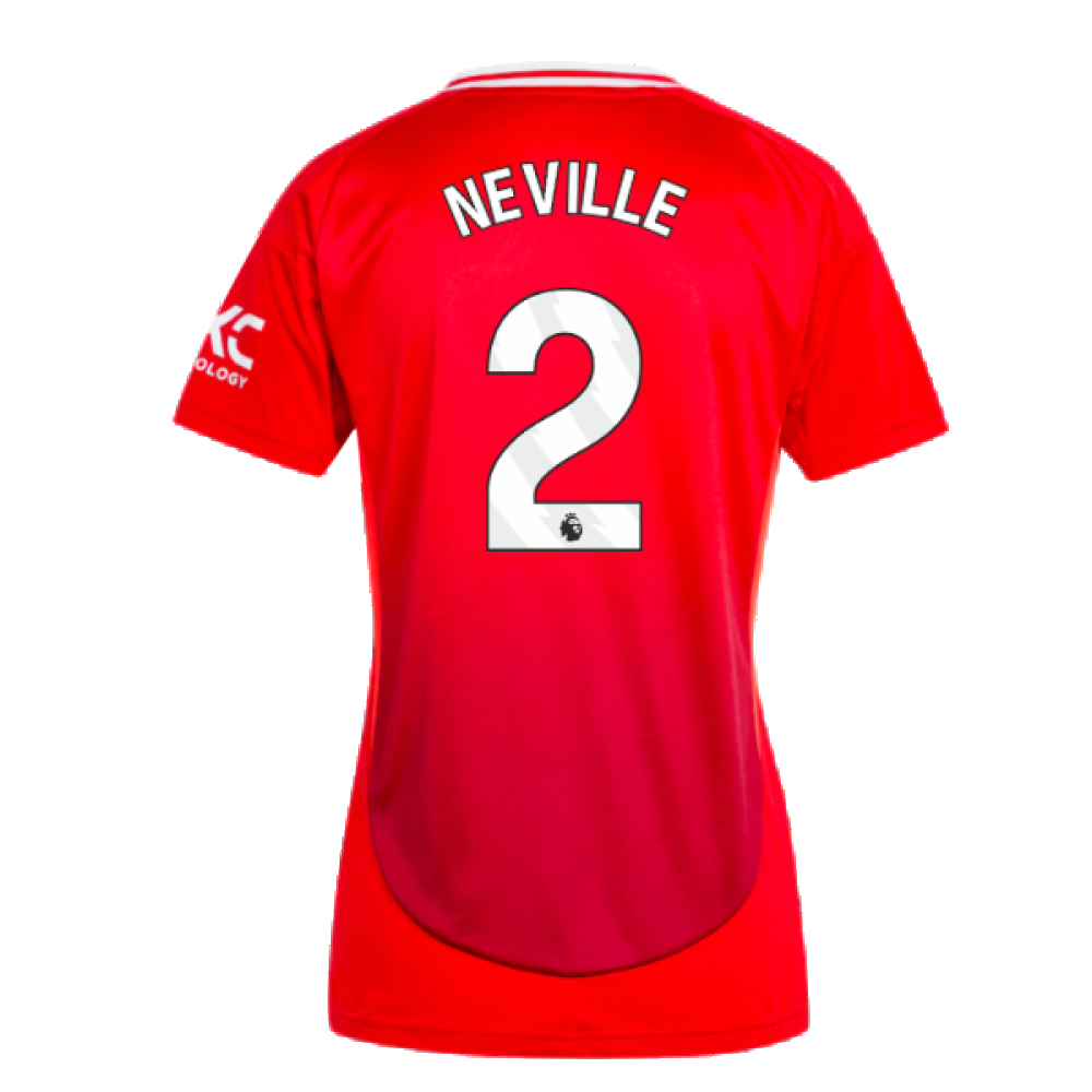 2024-2025 Man Utd Home Shirt (Womens) (Neville 2)