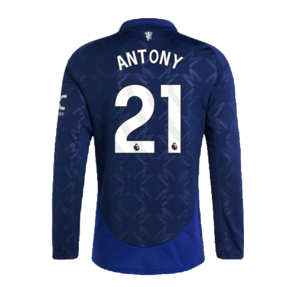 2024-2025 Man Utd Long Sleeve Away Shirt (Antony 21)