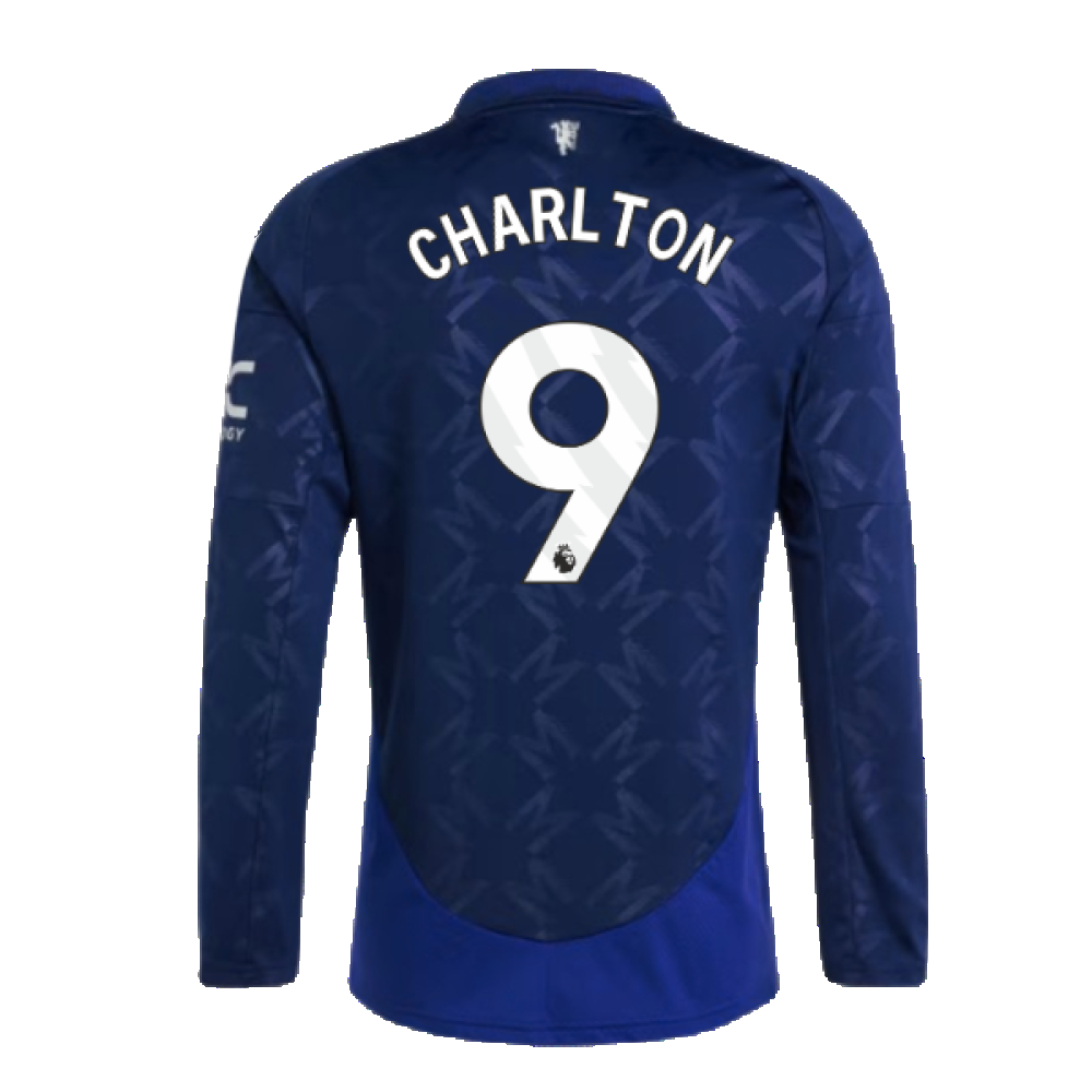 2024-2025 Man Utd Long Sleeve Away Shirt (Charlton 9)