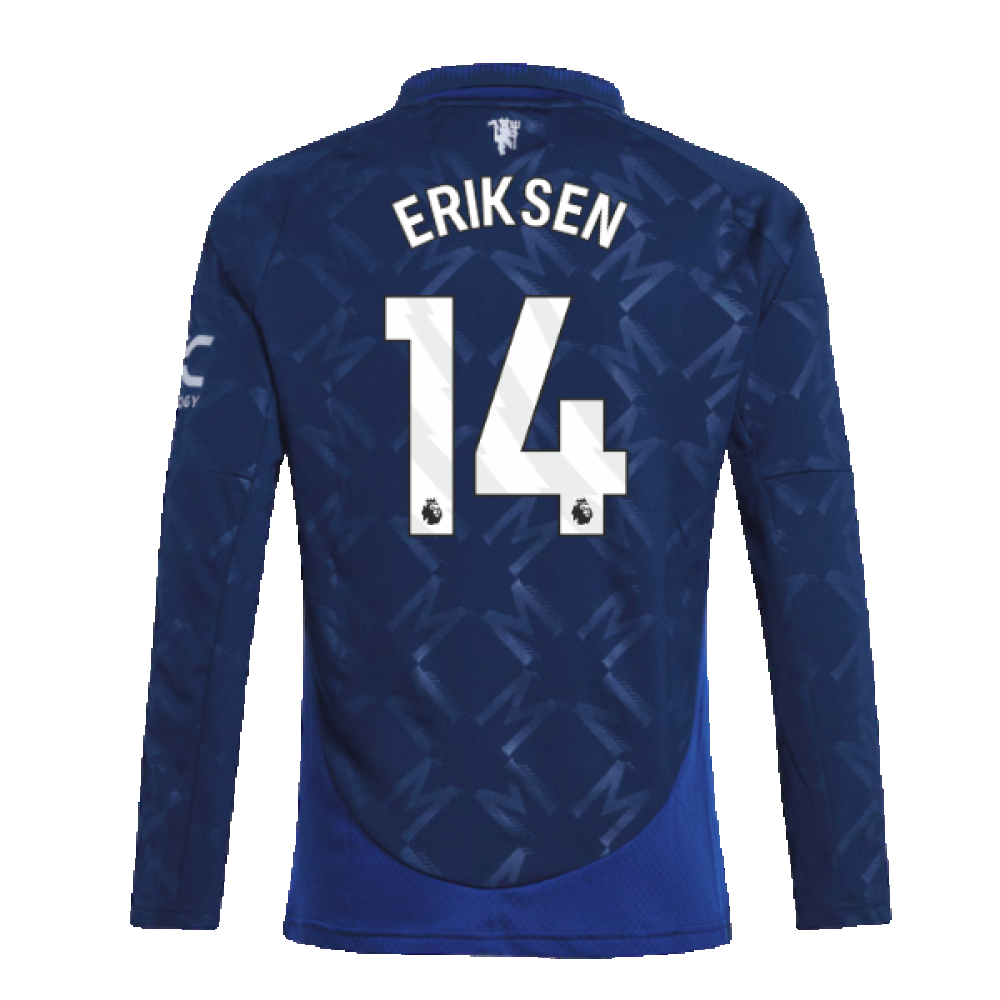 2024-2025 Man Utd Long Sleeve Away Shirt (Kids) (Eriksen 14)