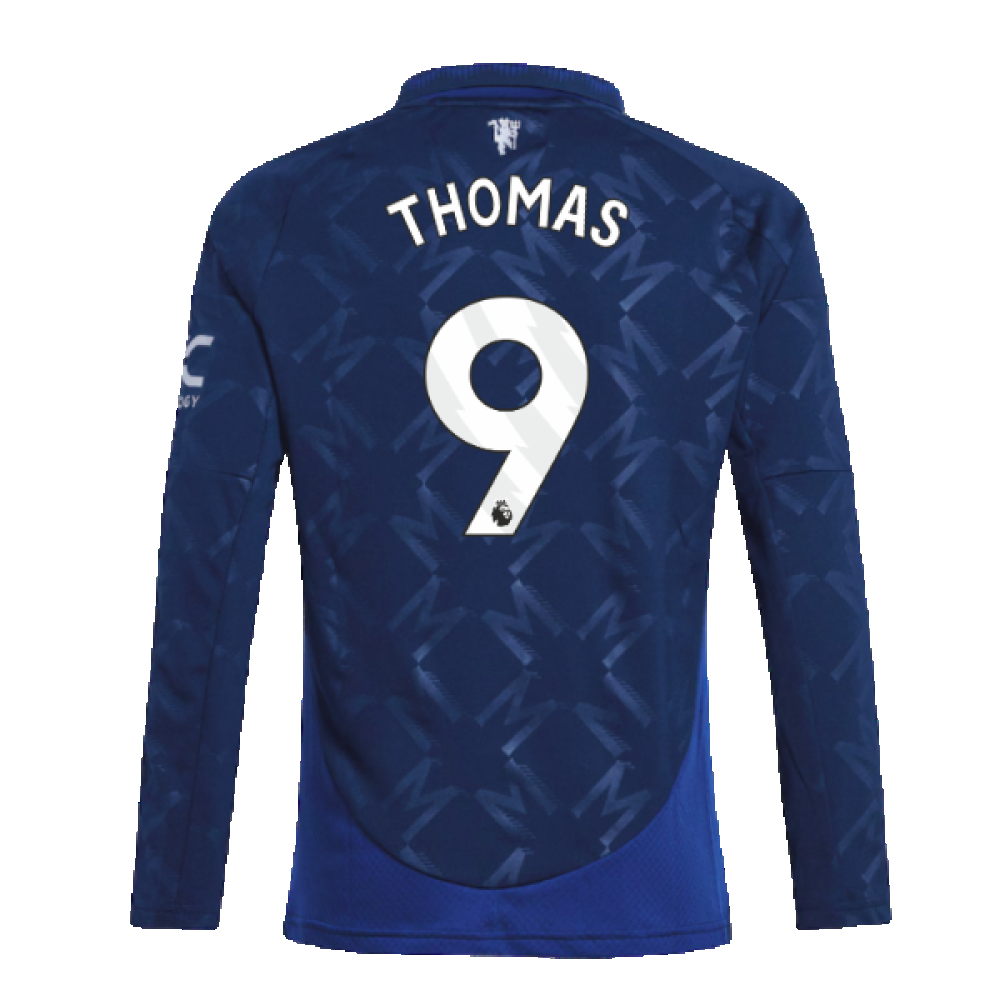 2024-2025 Man Utd Long Sleeve Away Shirt (Kids) (Thomas 9)