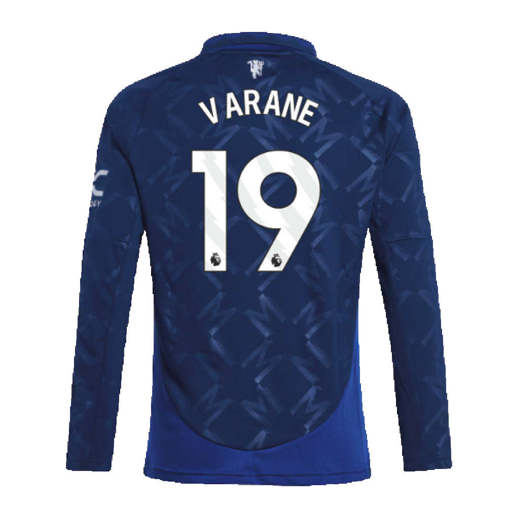 2024-2025 Man Utd Long Sleeve Away Shirt (Kids) (Varane 19)