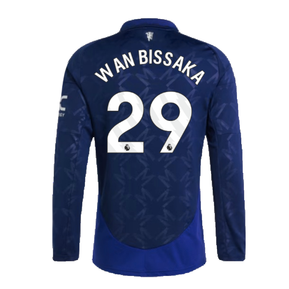 2024-2025 Man Utd Long Sleeve Away Shirt (Wan Bissaka 29)