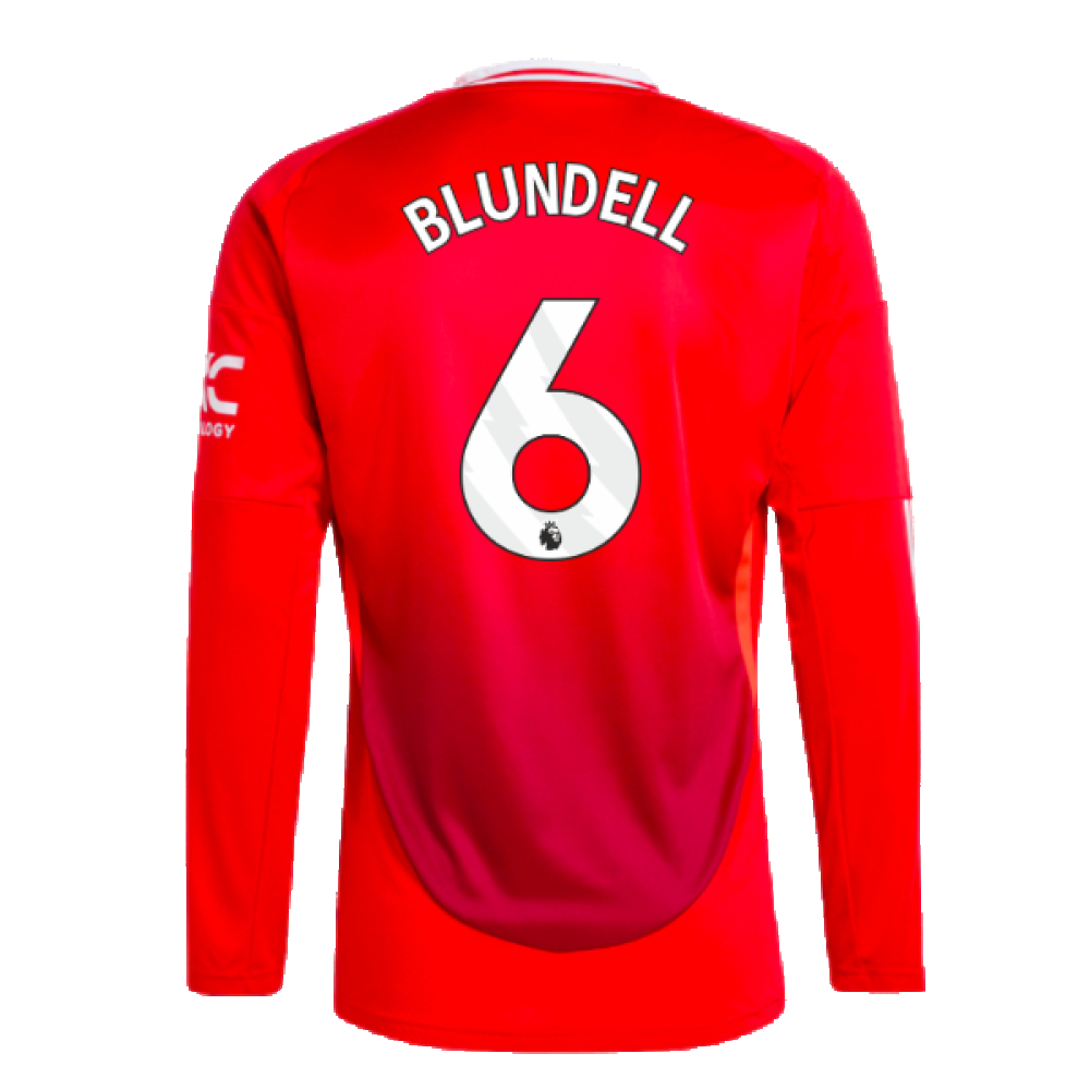 2024-2025 Man Utd Long Sleeve Home Shirt (Blundell 6)