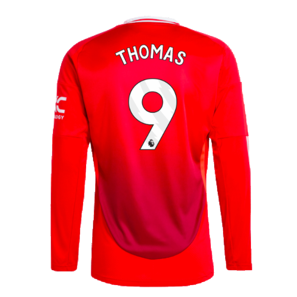 2024-2025 Man Utd Long Sleeve Home Shirt (Thomas 9)