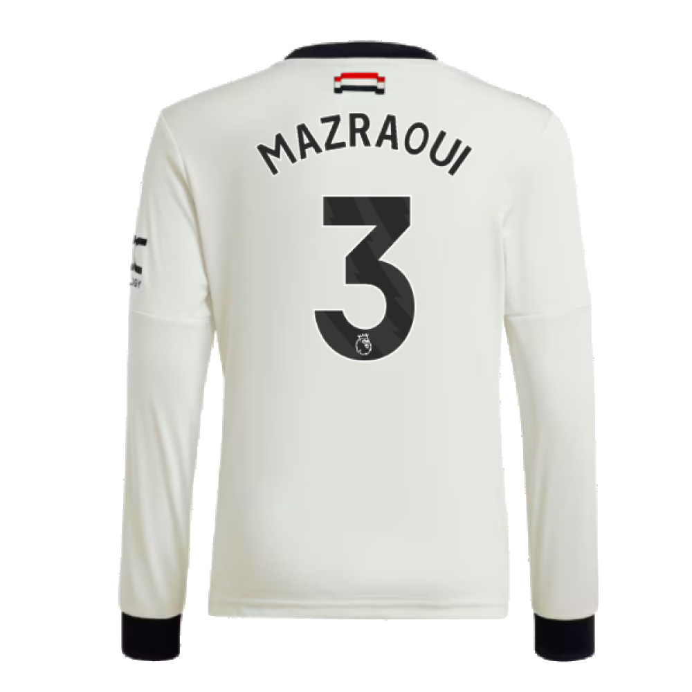 2024-2025 Man Utd Long Sleeve Third Shirt (Kids) (Mazraoui 3)