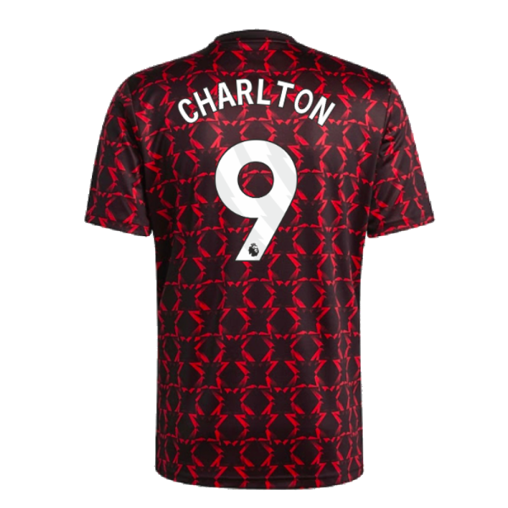 2024-2025 Man Utd Pre-Match Shirt (Black) (Charlton 9)