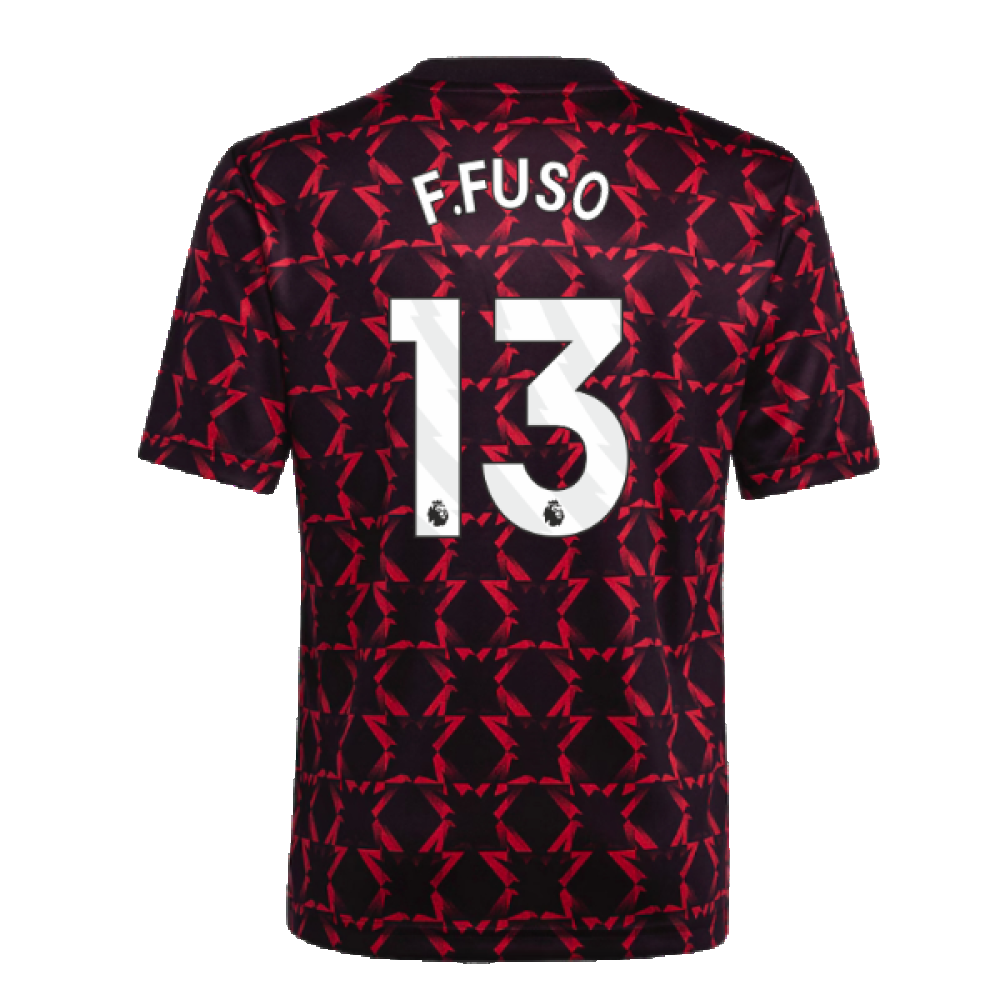 2024-2025 Man Utd Pre-Match Shirt (Black) - Kids (F.Fuso 13)