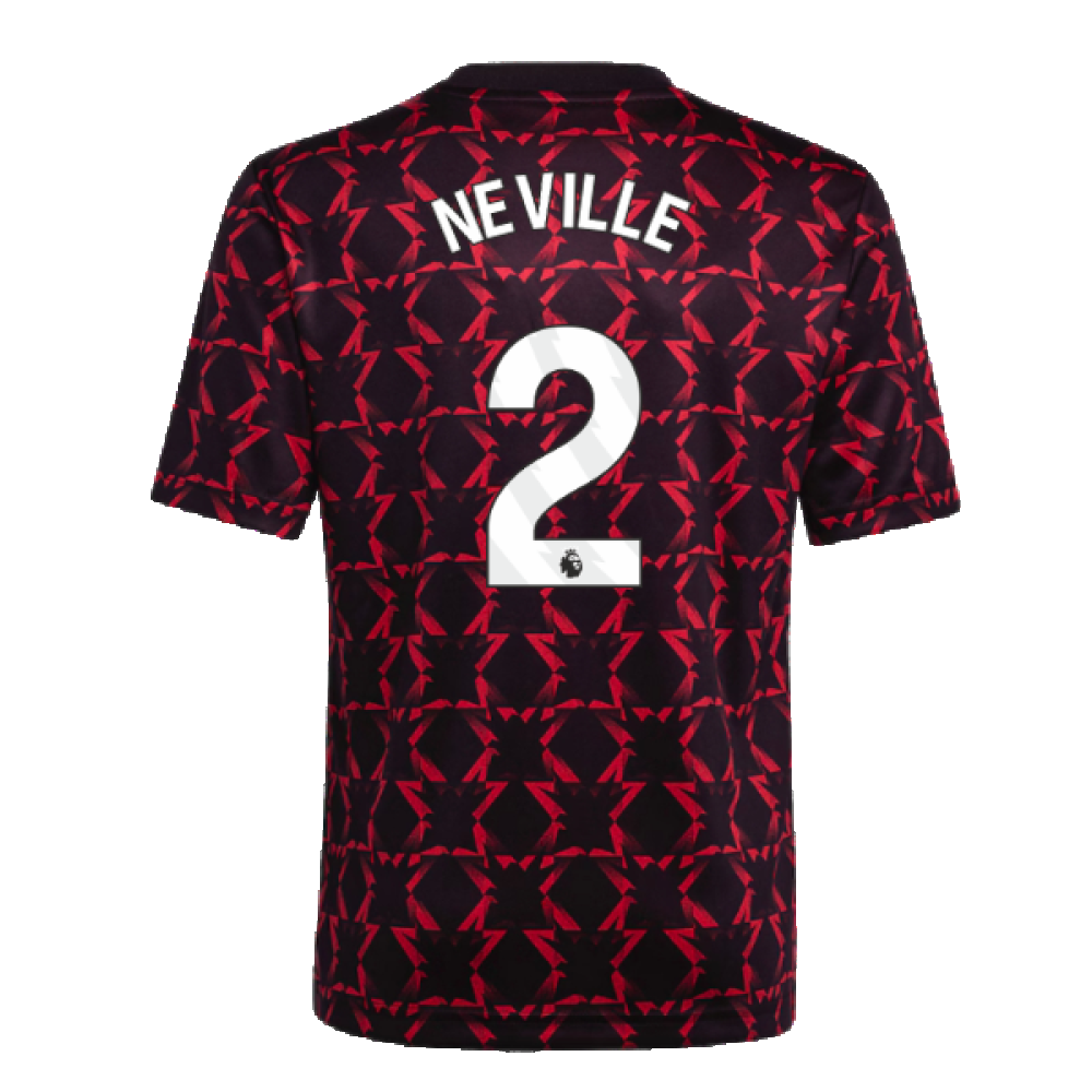 2024-2025 Man Utd Pre-Match Shirt (Black) - Kids (Neville 2)