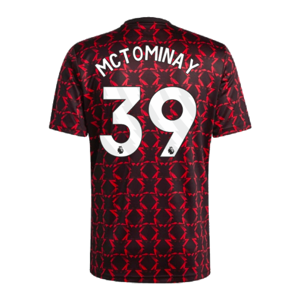 2024-2025 Man Utd Pre-Match Shirt (Black) (McTominay 39)