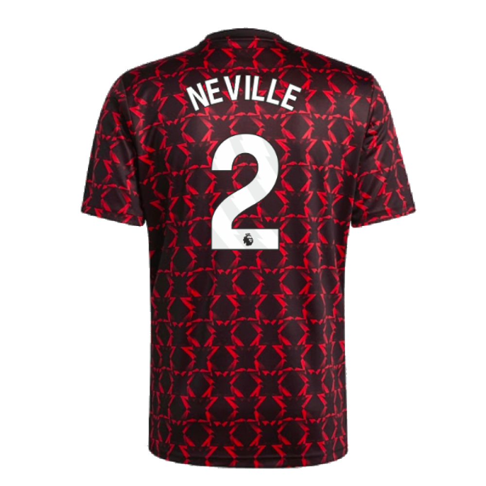 2024-2025 Man Utd Pre-Match Shirt (Black) (Neville 2)