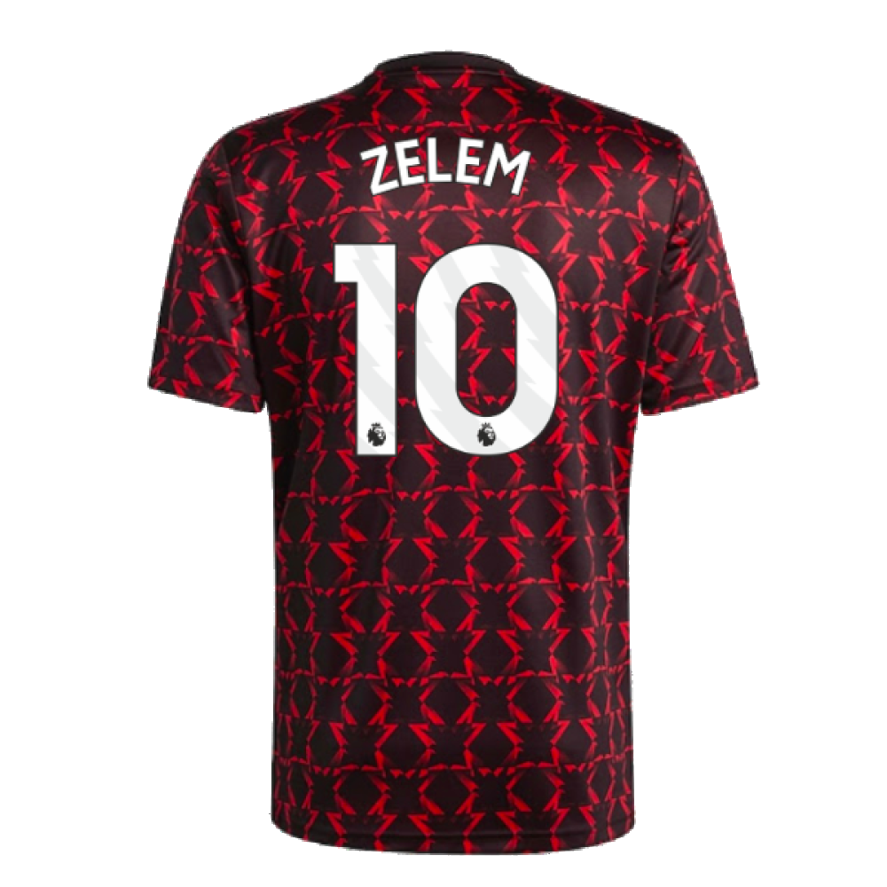 2024-2025 Man Utd Pre-Match Shirt (Black) (Zelem 10)