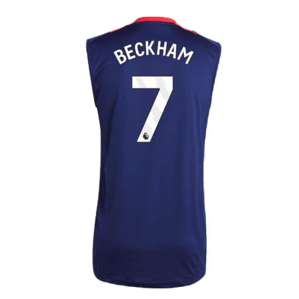 2024-2025 Man Utd Sleeveless Jersey (Night Indigo) (Beckham 7)