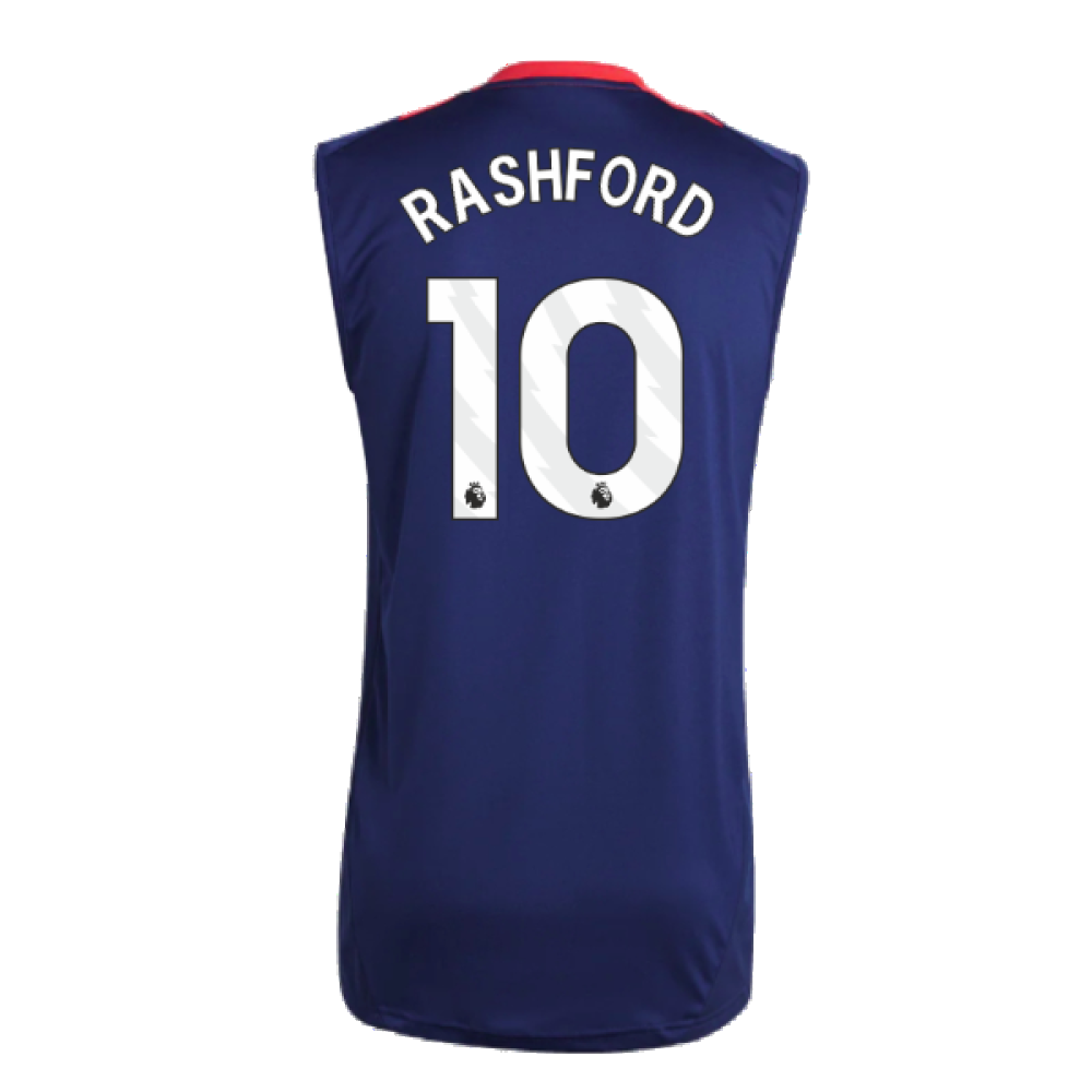 2024-2025 Man Utd Sleeveless Jersey (Night Indigo) (Rashford 10)